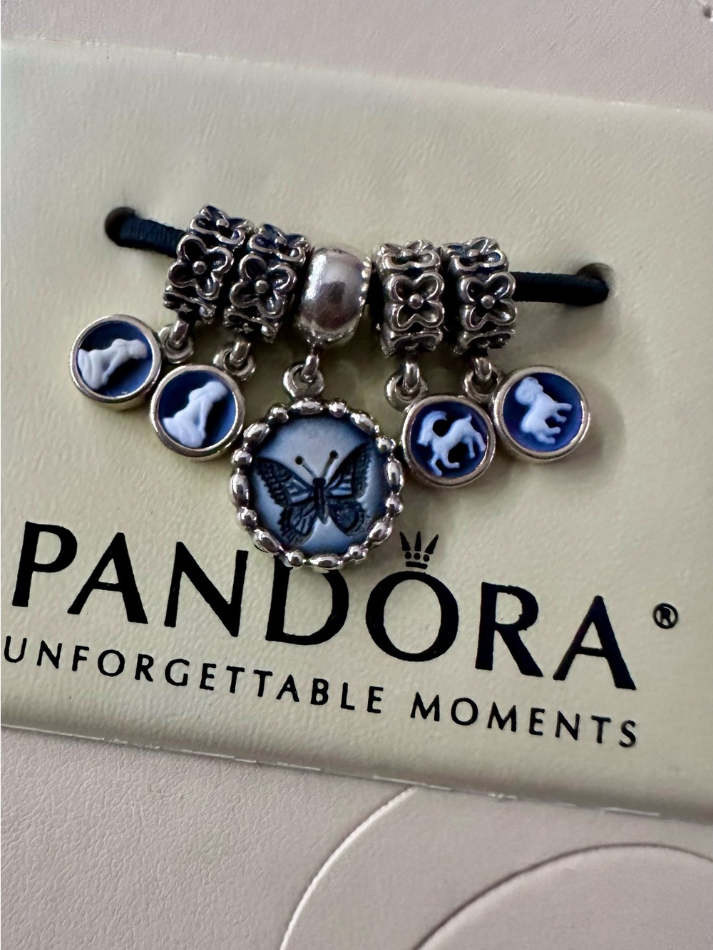 Rare‼️Authentic Pandora Cameo Butterfly 925 ALE Zodiac Birth Signs Dangle Charms